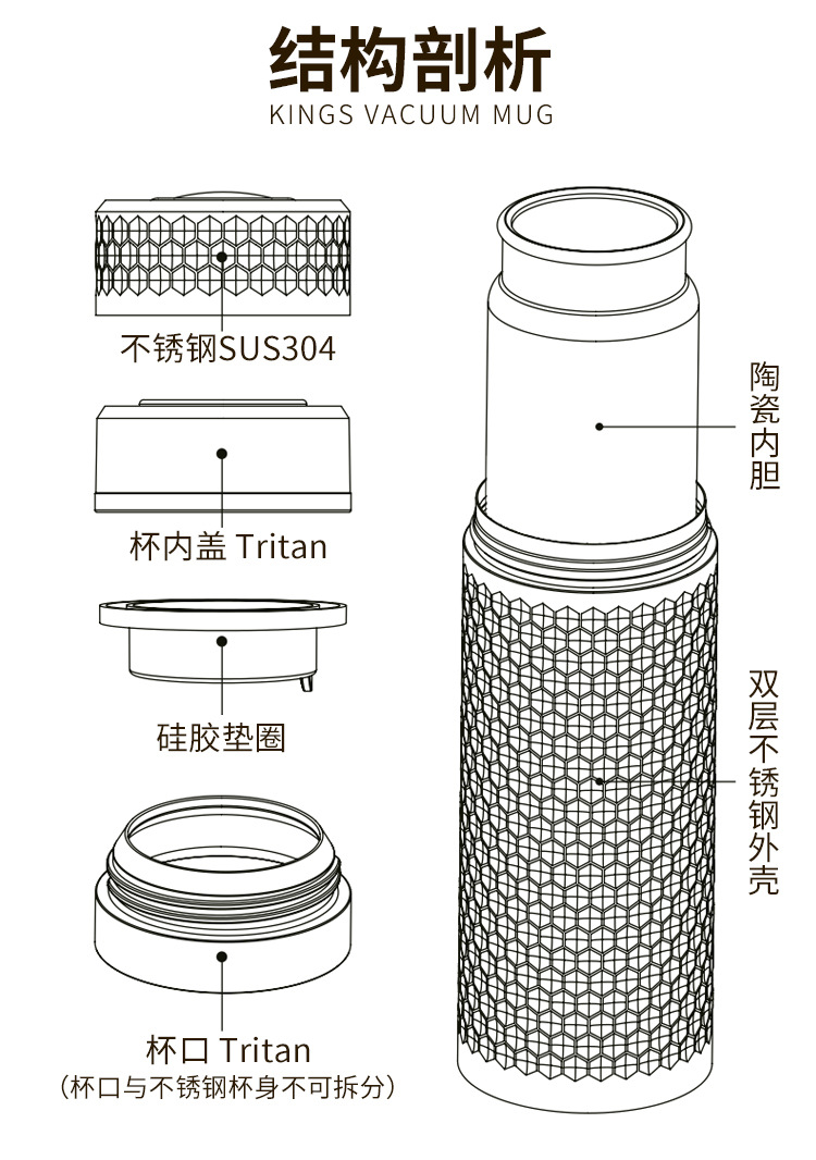 礼品定制，成都礼品，成都礼品定制，乾唐轩吉星活瓷金石保温杯礼品定制