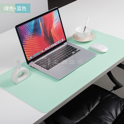 皮革鼠标垫订超大号电脑办公键盘书桌垫纯色写字垫