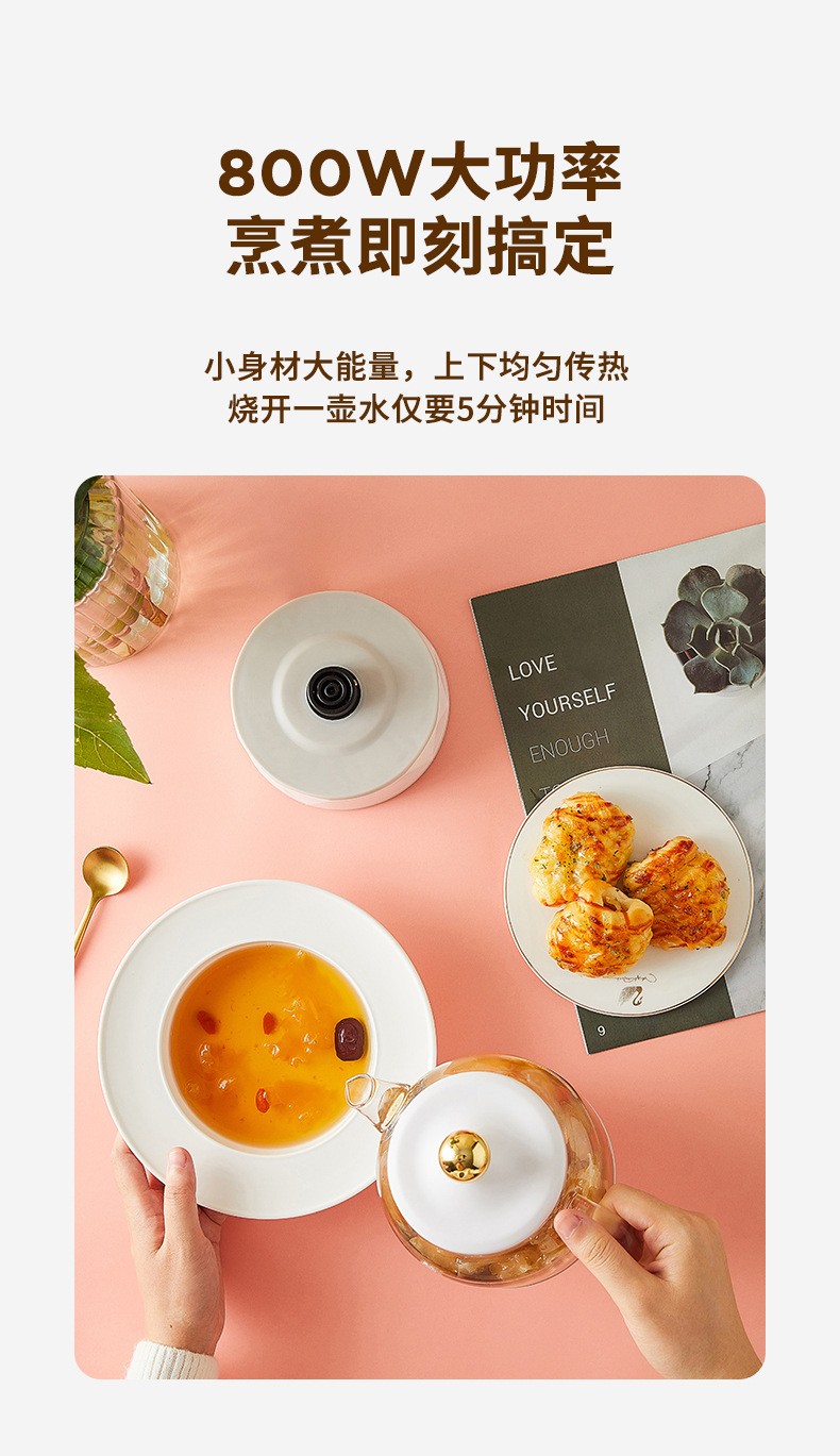 膳魔师自带滤网的煮茶养生壶礼品