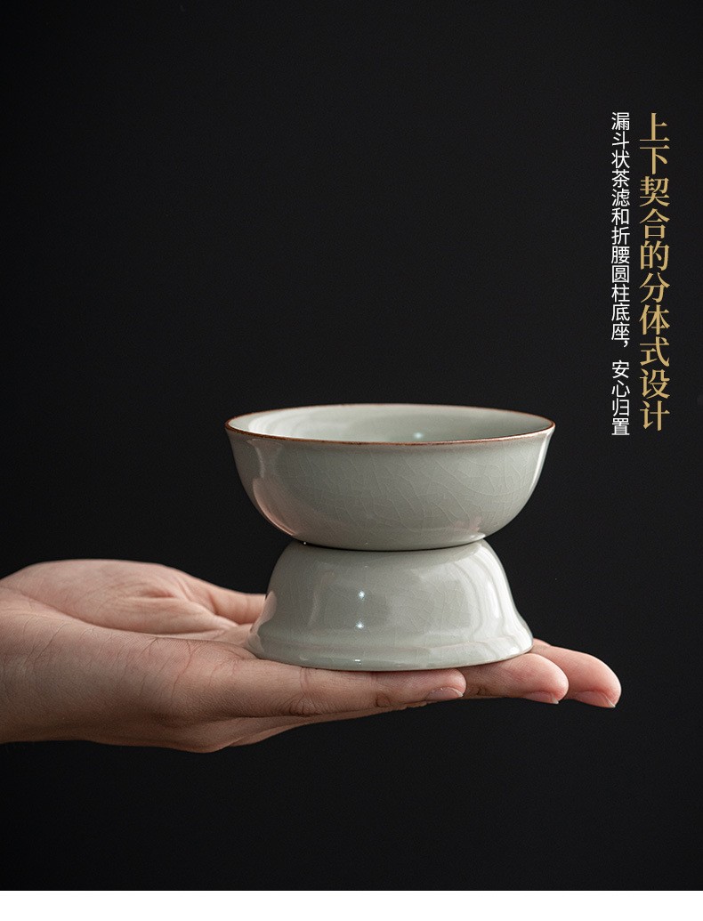 沐泥小型陶瓷仿古风茶具套装收藏