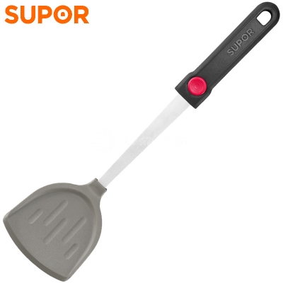 苏泊尔(SUPOR)食品级不锈钢硅胶铲专用炒菜铲子厨具防烫硅胶锅铲家用