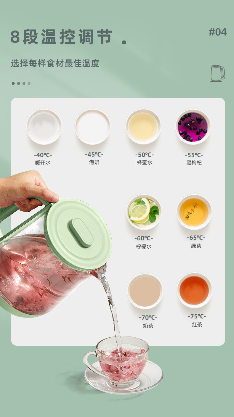 韩国现代家用多功能玻璃材质煎药壶