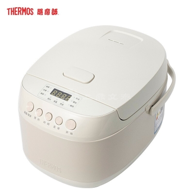 膳魔师THERMOS电饭煲家用3L智能定时大容量微电脑电饭锅EHA-4135A