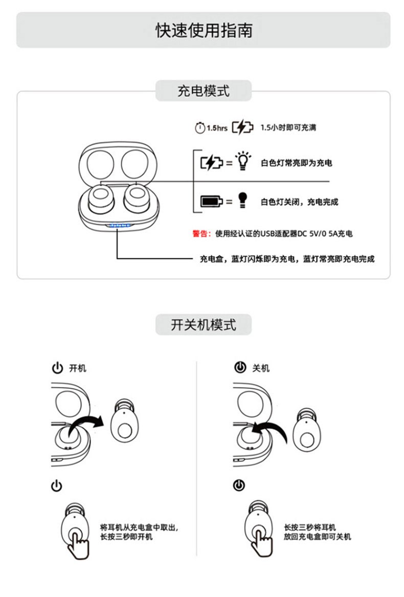 飞利浦带蓝牙5.0的蓝牙耳机双边立体声