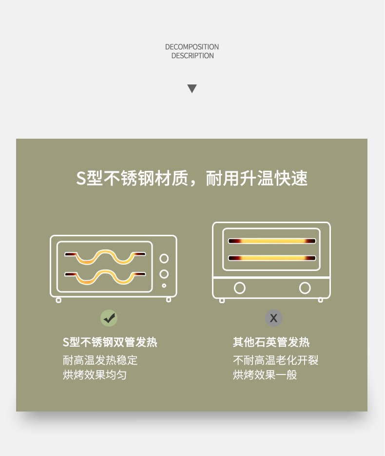 龙的机械式家用小型电烘烤箱轻巧风