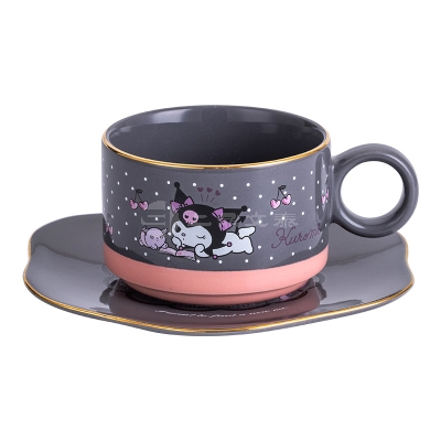 HelloKitty咖啡茶具套装带盘带勺三丽鸥可爱图案杯子
