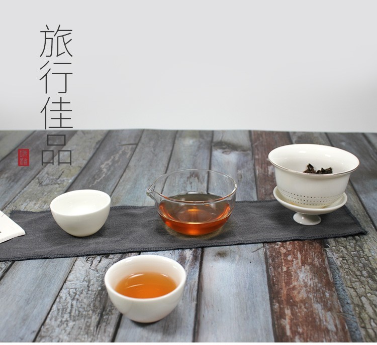 沏一杯茶白瓷+玻璃时尚功夫茶具品牌