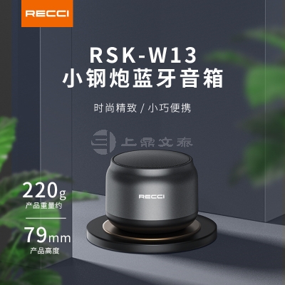 Recci锐思蓝牙音箱RSK-W13高清音质 BT蓝牙连接功能 小巧便携