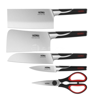 膳魔师/THERMOS FE-3001刀具七件套家用厨房不锈钢时尚高端套装礼品