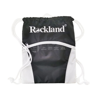 洛克兰 /ROCKLAND 洛克兰抽绳束口双肩包 RLB-6030 黑+白色