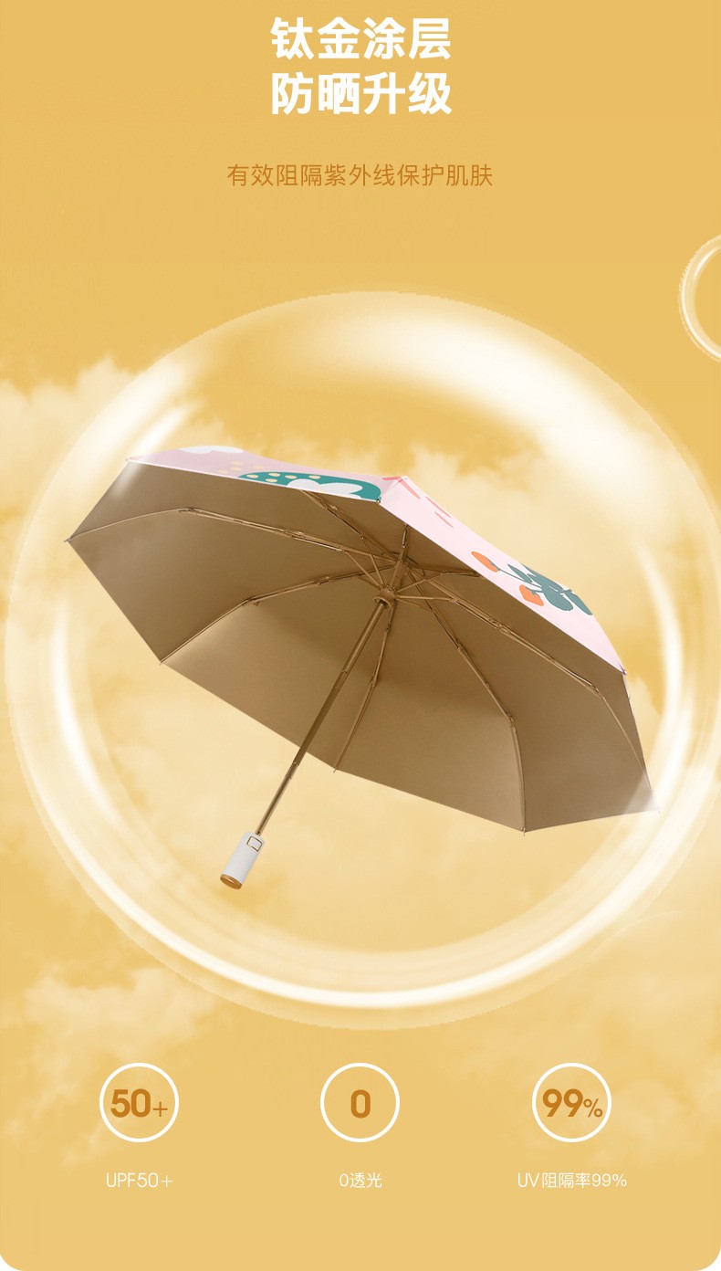旭晴防紫外线个性雨伞